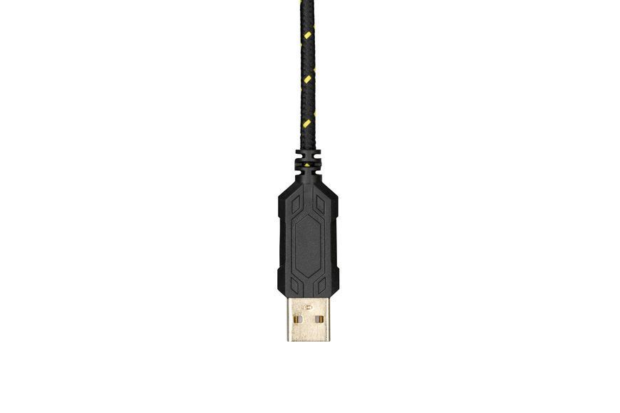 Гарнітура ігрова 2E GAMING HG340, 7.1, USB-A, RGB, 2м, жовтий (2E-HG340YW-7.1) 363766 фото
