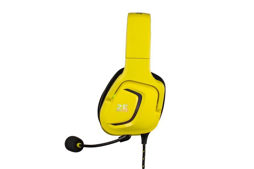 Гарнітура ігрова 2E GAMING HG340, 7.1, USB-A, RGB, 2м, жовтий (2E-HG340YW-7.1) 363766 фото
