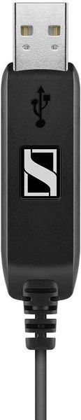 Гарнітура комп'ютерна моно On-Ear EPOS PC 7 Chat, USB, односпрямований, 2м, Чорний (1000431) 361783 фото