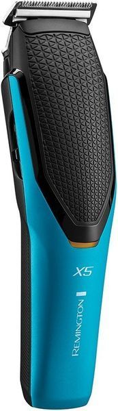 Машинка для стрижки Remington Power X Series X5, мережа+акум., роторний мотор, насадок-4, сталь, чорно-бірюзовий (HC5000) 370913 фото