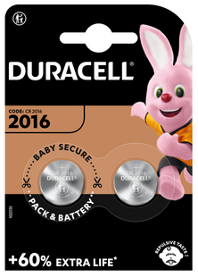 Батарейка DURACELL DL2016 DSN 2 шт. 306248 фото