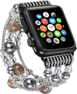 Ремінець Apple Watch 38mm Xincuco Black Stone with Jade Strap Black 120568 фото