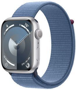 Смарт-годинник Apple Watch Series 9 GPS 41mm Silver Aluminum Case With Winter Blue Sport Loop MR923 277650 фото