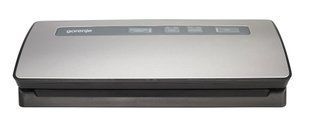 Вакууматор Gorenje для пакетів, 120Вт, 30см, електронне керування, +10 пакетів, нерж, чорний (VS120E) 370650 фото