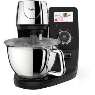 Кухонна машина Tefal I-Coach Touch, 1200Вт, чаша-метал, корпус-метал+пластик, дисплей, насадок-3, підкл. до смартфону, чорний (QB951837) 370331 фото