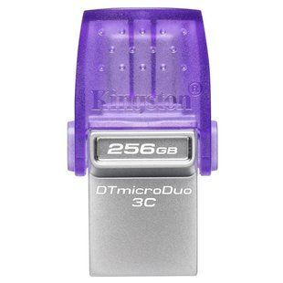 Флеш-пам'ять USB Kingston DT microDuo 3C 128GB USB-A+USB-C (DTDUO3CG3/128GB) 319790 фото