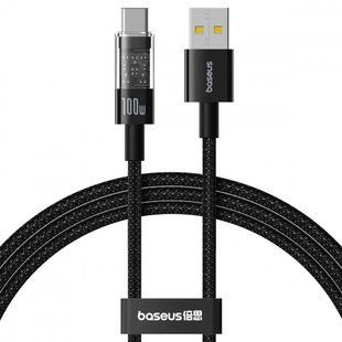 Кабель Baseus Gem Fast-Charging Data Cable Type-C 100W 2m (P10373002111-01) Black 326640 фото