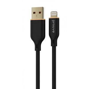 Кабель Proove Jelly Silicone USB to Lightning 2.4A (1m) (CCJS20001101) black 380520 фото
