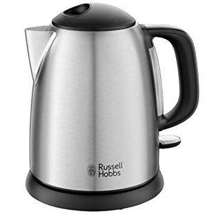 Електрочайник Russell Hobbs Adventure, 1л, метал, сріблясто-чорний (24991-70) 363968 фото