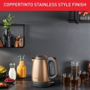 Електрочайник Tefal Coppertinto 1.7л, Strix, нержавіюча сталь, бронзовий (KI280G10) 369955 фото