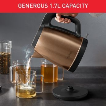 Електрочайник Tefal Coppertinto 1.7л, Strix, нержавіюча сталь, бронзовий (KI280G10) 369955 фото