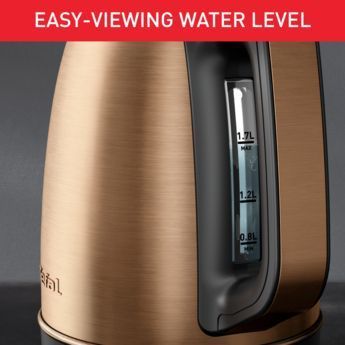 Електрочайник Tefal Coppertinto 1.7л, Strix, нержавіюча сталь, бронзовий (KI280G10) 369955 фото