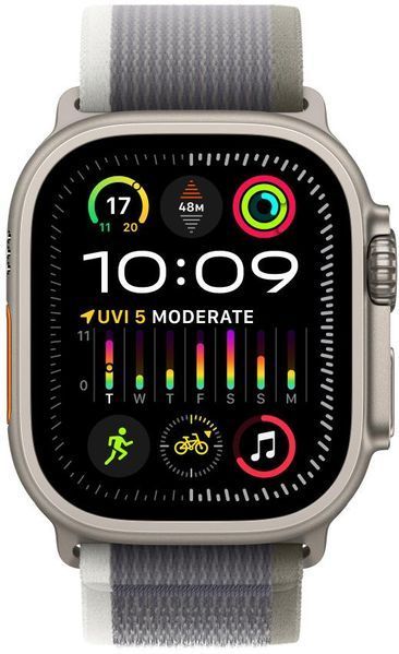 Ремінець Apple Watch Trail Loop Band S/M Для Watch 49mm - Green/Gray (MT5Y3) 280575 фото