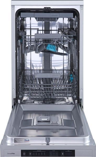 Посудомийна машина Gorenje, 11компл., A+++, 45см, дисплей, 3 кошика, AquaStop, Інвертор, сірий (GS541D10X) 375616 фото