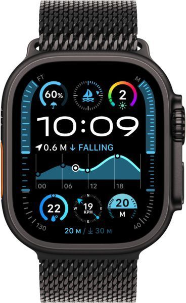 Смарт-годинник Apple Watch Ultra 2 GPS + LTE 49mm Black Titanium Case With Black Titanium Milanese Loop M/L MX5U3 320088 фото