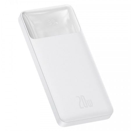 Портативна батарея Baseus 10000mAh Bipow Digital Display 20W PPBD050502 White 274212 фото