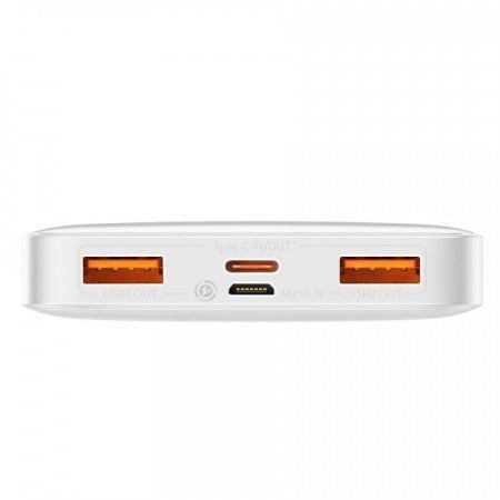 Портативна батарея Baseus 10000mAh Bipow Digital Display 20W PPBD050502 White 274212 фото