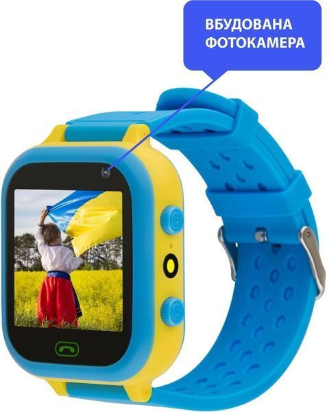 Смарт-годинник Для дітей AmiGo GO009 BlueYel.(Синьо-жовтий) 272525 фото