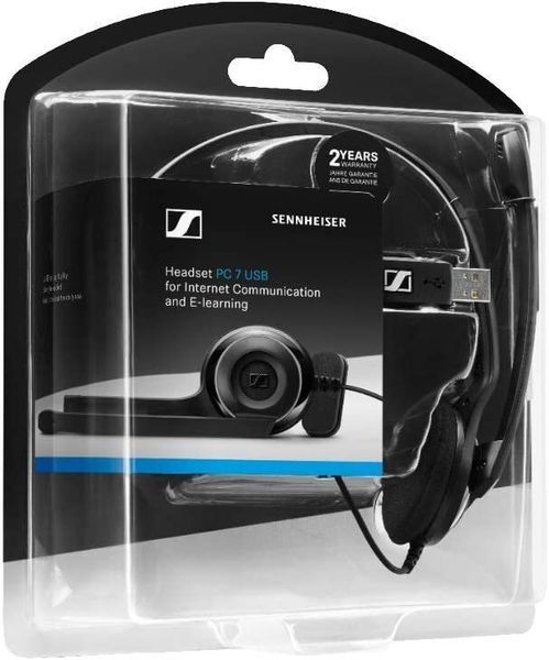 Гарнітура комп'ютерна моно On-Ear EPOS PC 7 Chat, USB, односпрямований, 2м, Чорний (1000431) 361783 фото