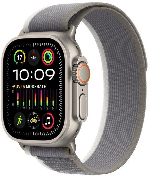 Ремінець Apple Watch Trail Loop Band S/M Для Watch 49mm - Green/Gray (MT5Y3) 280575 фото