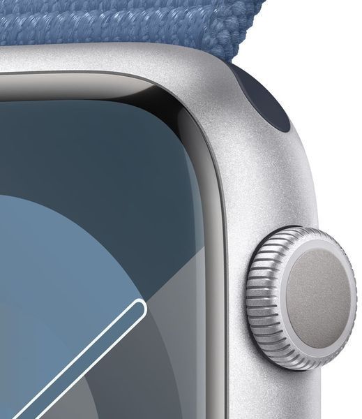 Смарт-годинник Apple Watch Series 9 GPS 41mm Silver Aluminum Case With Winter Blue Sport Loop MR923 277650 фото