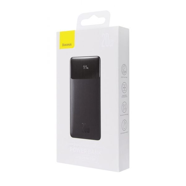 Портативна батарея Baseus 10000mAh Bipow Digital Display 20W PPBD050502 White 274212 фото