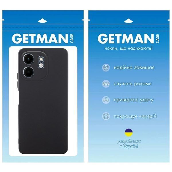 Чохол TPU GETMAN Liquid Silk Full Camera для Infinix Smart 9 4G / Hot 50i Чорний / Black 357112 фото