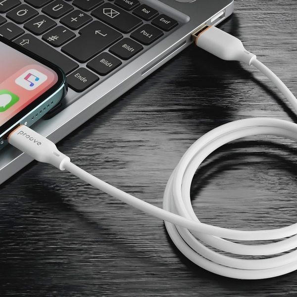 Кабель Proove Jelly Silicone USB to Lightning 2.4A (1m) (CCJS20001101) black 380520 фото