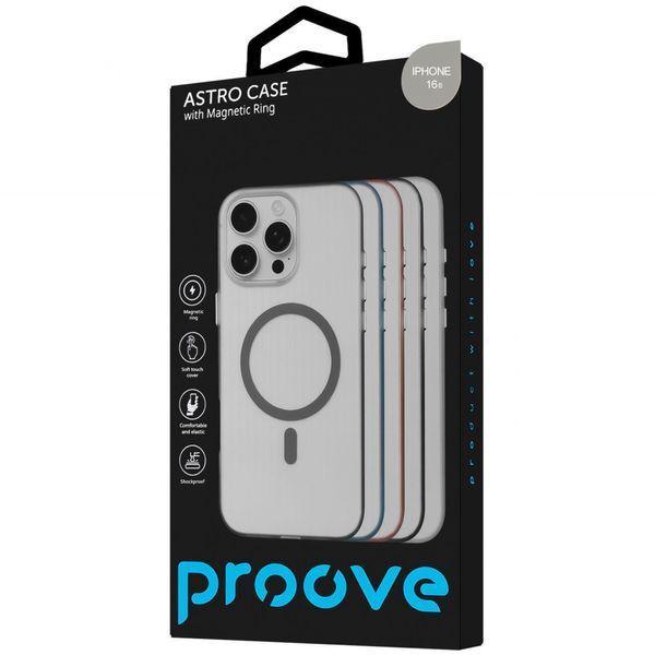 Чохол Proove Astro Case with Magnetic Ring iPhone 16e gray 356222 фото
