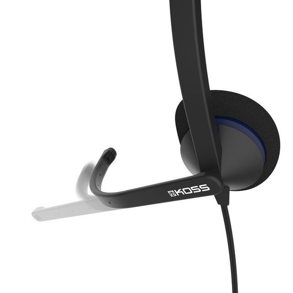 Гарнітура комп'ютерна стерео On-Ear Koss CS200, USB, Uni Mic, 2.4м, Чорний (194390.101) 363816 фото