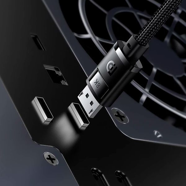 Кабель Baseus High Definition Series DP 8K to DP 8K (1,5m) (B00633706111-01) black 402625 фото
