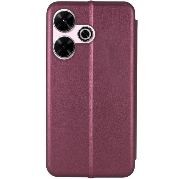 Шкіряний чохол (книжка) Classy для Xiaomi Redmi 13 4G / Poco M6 4G Бордовий 317719 фото