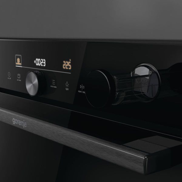 Духова шафа Gorenje електрична, 77л, A+, пара, дисплей, Wi-Fi, чорний (BSA6747DGWI) 367933 фото