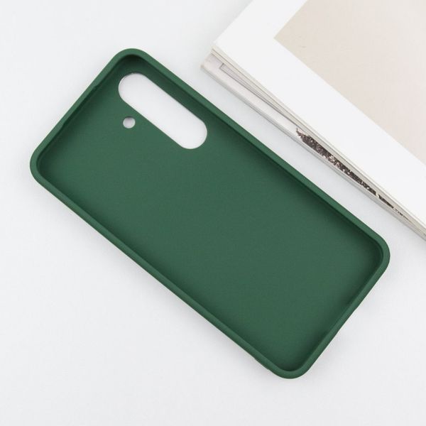 TPU чохол Bonbon Metal Style для Samsung Galaxy S24 Зелений / Army green 284971 фото