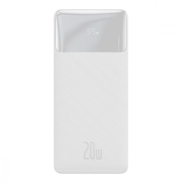 Портативна батарея Baseus 10000mAh Bipow Digital Display 20W PPBD050502 White 274212 фото