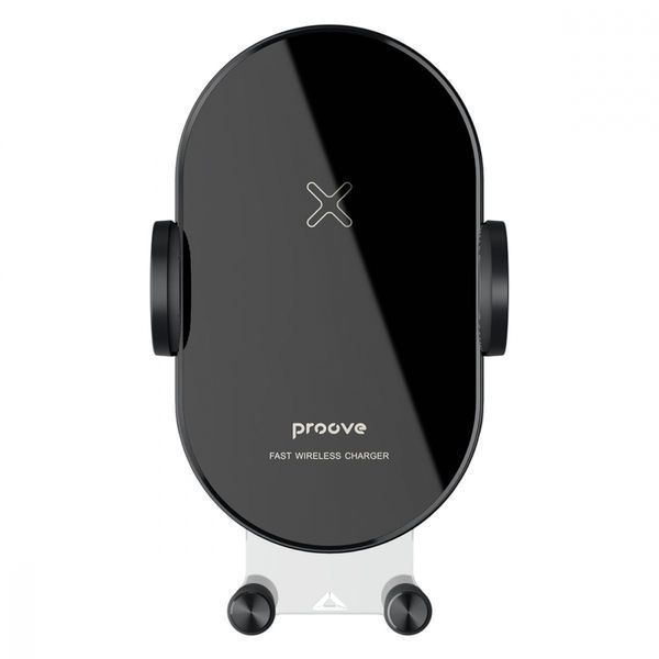 Автомобільний тримач З бездротовою зарядкою Proove Rounded Energy 15W (WHRE15010001) Black 287040 фото