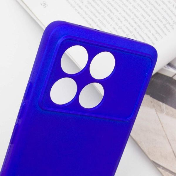 Чохол TPU GETMAN Liquid Silk Full Camera для Xiaomi Poco X6 Pro Синій / Iris 397125 фото