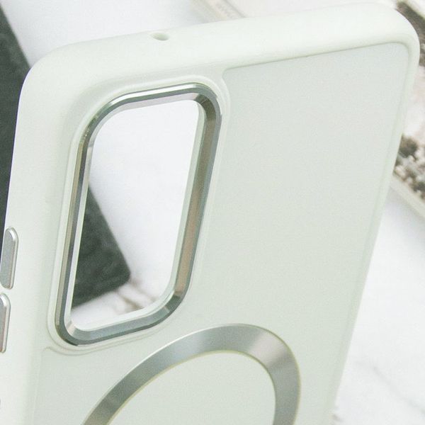 TPU чохол Bonbon Metal Style with MagSafe для Samsung Galaxy A25 5G Білий / White 316869 фото