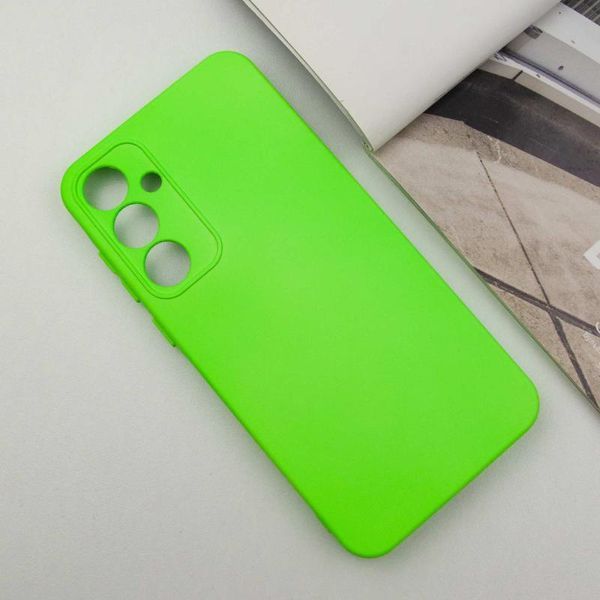 Чохол TPU GETMAN Liquid Silk Full Camera для Samsung Galaxy S24+ Салатовий / Neon Green 397596 фото