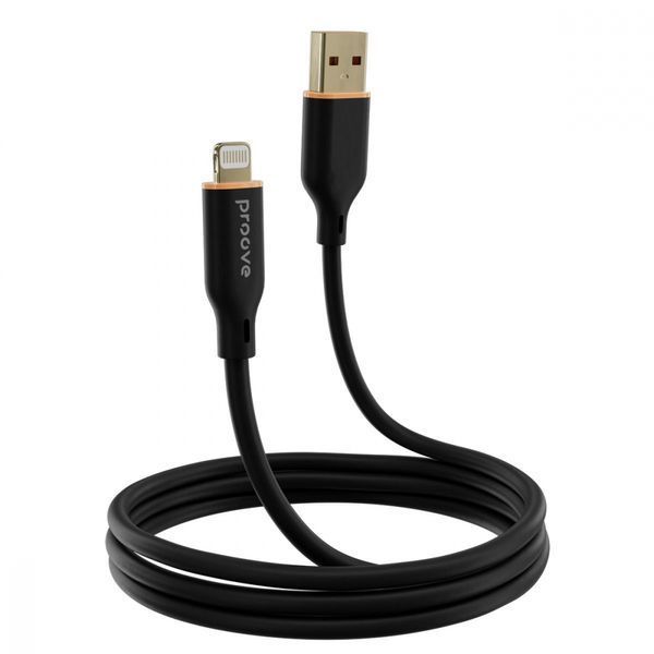 Кабель Proove Jelly Silicone USB to Lightning 2.4A (1m) (CCJS20001101) black 380520 фото