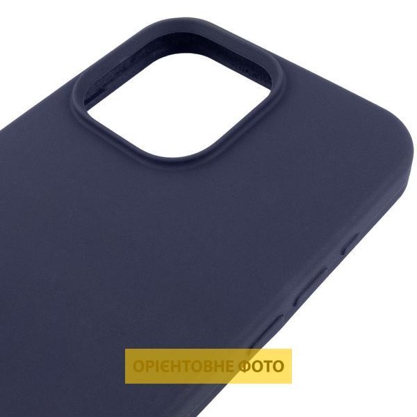 Чохол Silicone Case (AA) Logo with MagSafe для Apple iPhone 17 (6.3") Темно-синій / Midnight blue 392993 фото