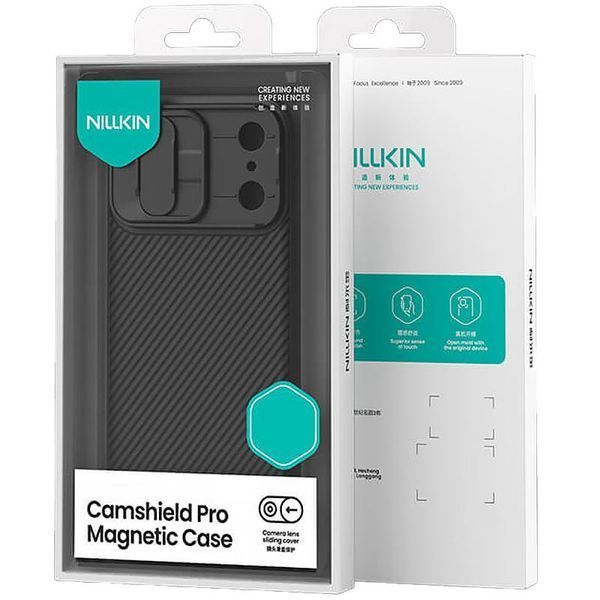 Карбонова накладка Nillkin CamShield Pro Magnetic для Apple iPhone 17 Pro (6.3") Black 398584 фото