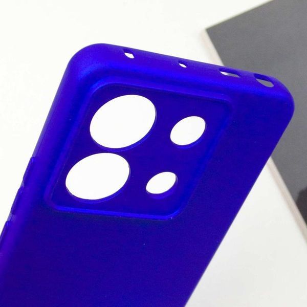 Чохол TPU GETMAN Liquid Silk Full Camera для Xiaomi Poco X6 Pro Синій / Iris 397125 фото