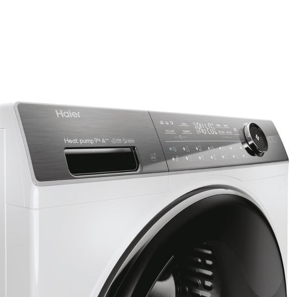 Сушильна машина Haier тепловий насос, 9кг, A+++, 59,5см, дисплей, пара, білий (HD90-A3Q979U1-S) 373707 фото