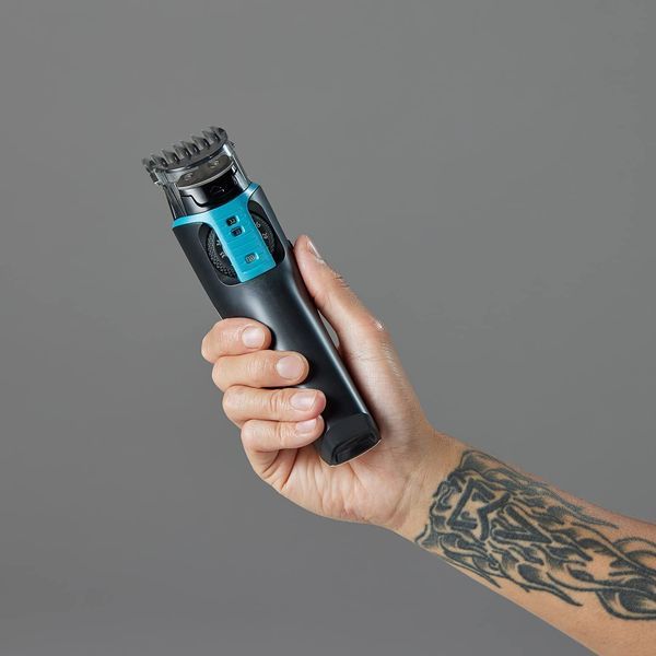 Машинка для стрижки Remington Power X Series X5, мережа+акум., роторний мотор, насадок-4, сталь, чорно-бірюзовий (HC5000) 370913 фото