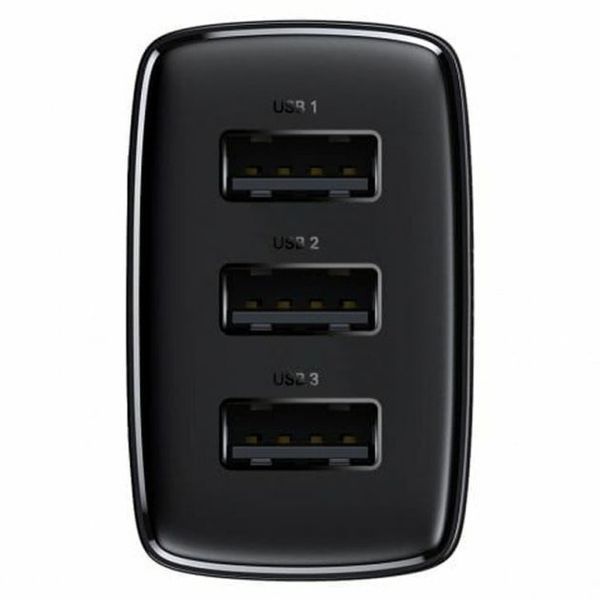 Зарядний Пристрій Baseus Compact 17W (3USB) (CCXJ020101) Black 256135 фото