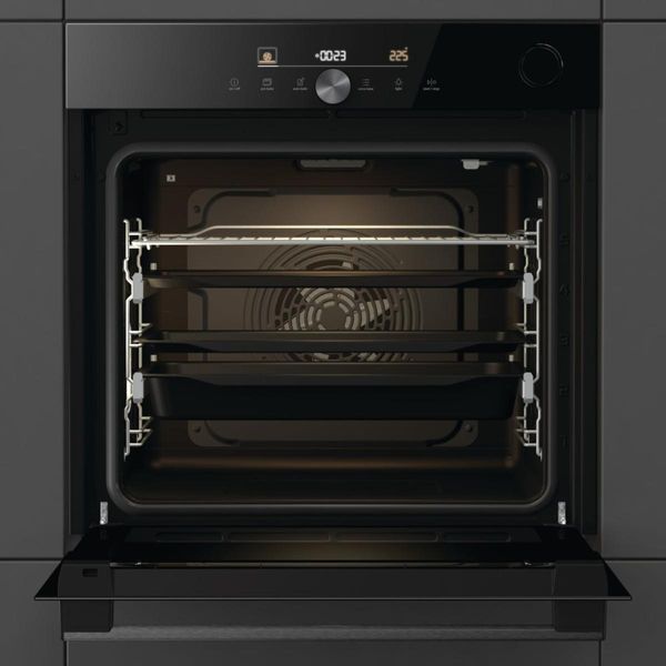 Духова шафа Gorenje електрична, 77л, A+, пара, дисплей, Wi-Fi, чорний (BSA6747DGWI) 367933 фото