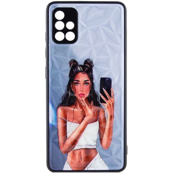 TPU+PC чохол Prisma Ladies для Samsung Galaxy A51 Black in White 264108 фото