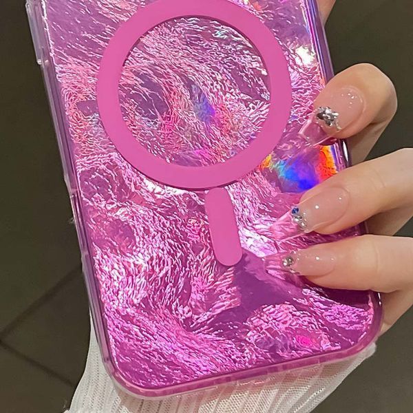 Чохол TPU Shiny Mountain (MagFit) для Apple iPhone 16e (6.1") Pink 357061 фото
