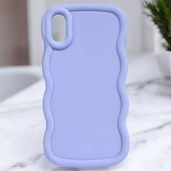 Чохол TPU Ripple для Apple iPhone X / XS (5.8") Lilac Blue 376535 фото